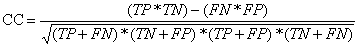 Corelation coefficient formulae